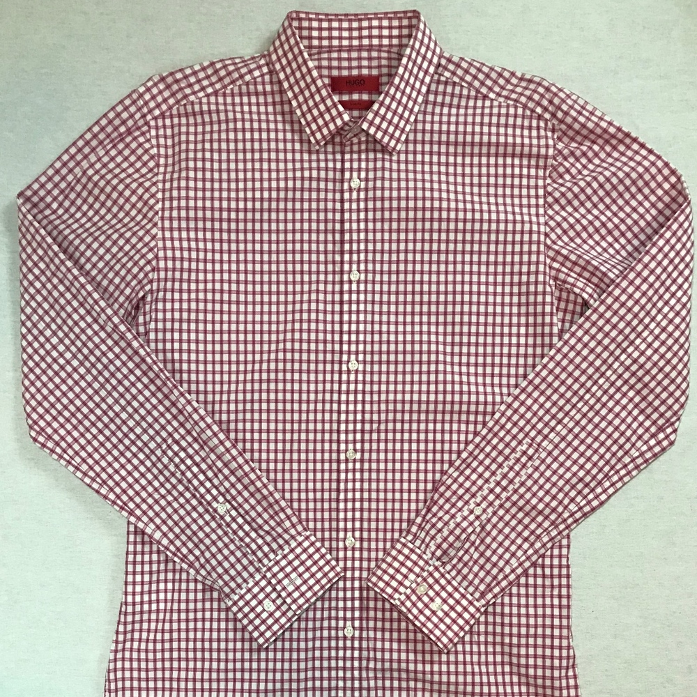 Hugo Boss Slim Fit Button Front Long Sleeve